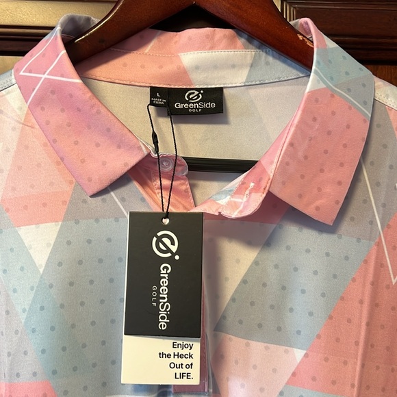 GreenSide Golf Polo Stretch, Wrinkle Resistant, Moisture Wicking & UV Protection - Picture 3 of 8